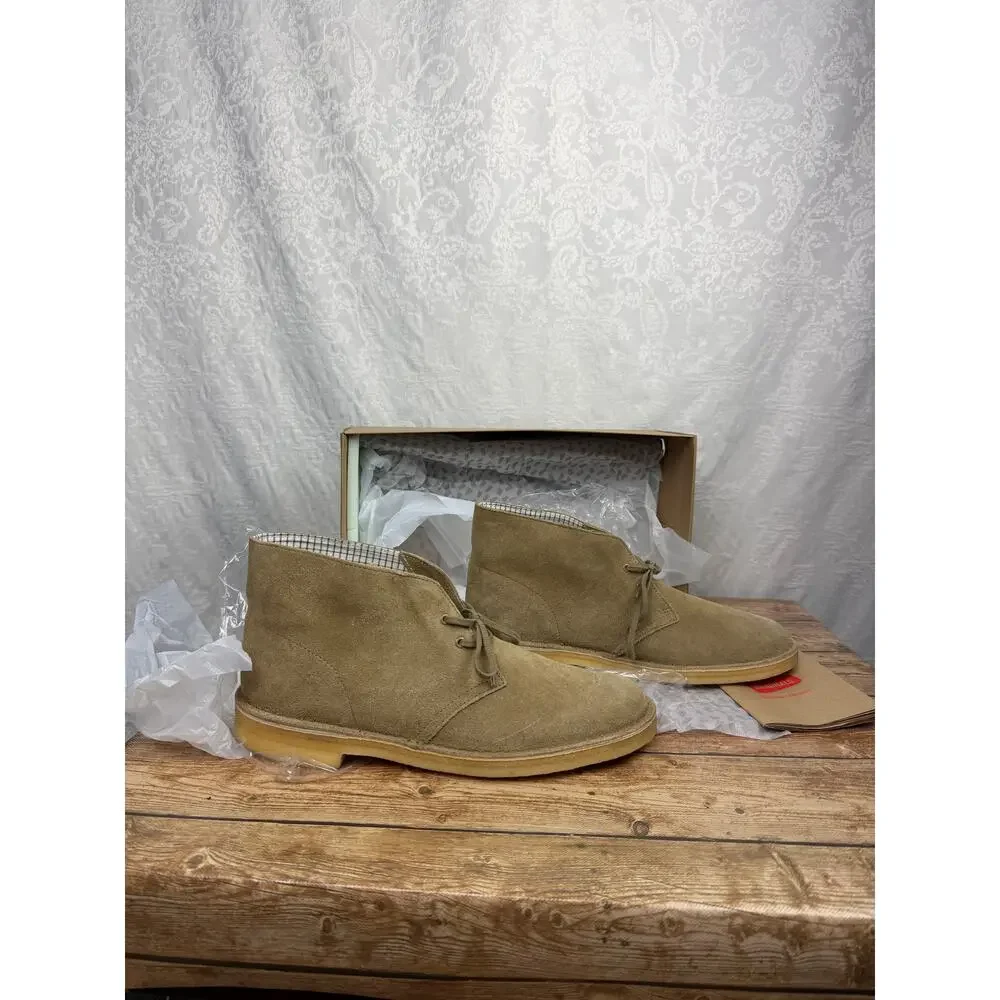 Clarks Originals Men’s Desert Boot Tan/Sand Suede Chukka Boots Lace Up Size 9